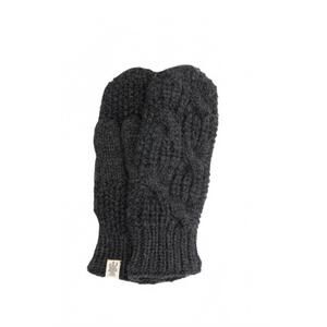 NEW NIRVANNA DESIGNS women's soho knit mittens in grey ash